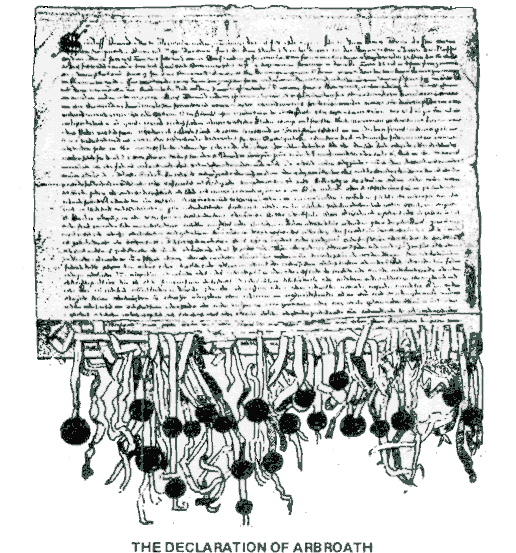 declaration of independence signatures. The Scottish Declaration of